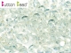 #19.00 50 Stck. Button Beads 4mm Crystal Blue Rainbow