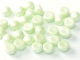 #23 25 Stck. 2-Hole Cabochon 6mm Pastell Green