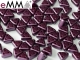 #13 50 Stück eMMA Bead 3x6x6 mm - Pastel Bordeaux