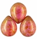 #05 - 1 Glastropfen 12x16mm Luster-Rose/Gold Topaz