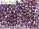 #50.03 50 Stck. Button Beads 4mm Crystal GT Magenta