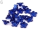 #05.16 - 10 Acrylblüten transp. Ø 12mm cobalt