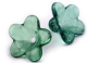 #05.18 - 10 Acrylblüten transp. Ø 12mm emerald