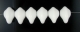 #03.00 - 25 Stück Ufo Beads 7x11mm - chalk white