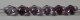 #01.02 - 25 Stück Diamond Beads 9x8mm - tr. lila/fuchsia