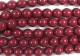 #48.0 1 Strang - 6,0 mm Glasperlen - cranberry paint coating