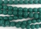 #50.0 1 Strang - 6,0 mm Glasperlen - green jade paint coating
