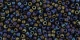 10 g TOHO Seed Beads 11/0 TR-11-2642 F - Semi Glazed Rainbow - Jet (C)