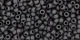 10 g TOHO Seed Beads 11/0 TR-11-0049 F - Opaque-Frosted Black