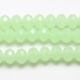 135 facetierte Rondelle 2*3mm Pale Green - galv.