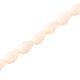 10 Stück facetierte Tropfen/pears - Längsloch - ca. 6 x 3 mm beige