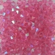 #24.01 - 25 Stück - 4,0 mm Crystal Bicone Lt Fuchsia AB