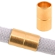 1 Magnet-Verschluss Ø 20x12mm zum Kleben - antik rosé goldfarben