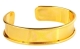 1 Armreif aus Metall - gold