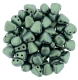 #06.02 - 25 Stck. NIB-BIT-Beads 6x5mm - Matallic Suede - Lt. Green