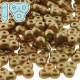#33 5g TRINITY BeadS 3x6X6 mm - Alabaster Pastel Bronze/Pale Gold