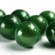 10 Stück Acryl - "Miracle" - Beads ca. 8 mm - grün