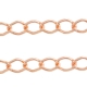 50 cm Gliederkette Aluminium Ø ± 14x9 mm rosé gold