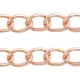 50 cm Gliederkette Aluminium Ø ± 21x16 mm rosé gold