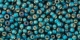 10 g TOHO Seed Beads 11/0 TR-11-2027 BDF - Silver-Lined Frosted Rainbow Teal