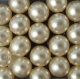 #03 20 Stück - 10,0 mm Glaswachsperlen - dk cream