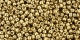 10 g TOHO Seed Beads 11/0 TR-11-PF592 - Permanent Finish - Galvanized Champagne (Golden Fleece) (A,C,D)