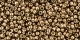10 g TOHO Seed Beads 11/0 TR-11-PF593 - Permanent Finish - Galvanized Copper Rose (Almond) (A,C,D)