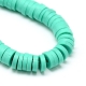 1 Strang Polyclay "Katsuki" Beads 6 mm - Med Turquoise