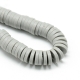 1 Strang Polyclay "Katsuki" Beads 6 mm - Lt Grey