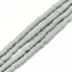 1 Strang Polyclay "Katsuki" Beads 6 mm - Lt Grey