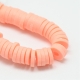 1 Strang Polyclay "Katsuki" Beads 6 mm - Peach Puff
