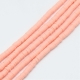 1 Strang Polyclay "Katsuki" Beads 6 mm - Peach Puff