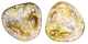 #11.01 25 Stck. Rose Petals 14*13mm - Crystal - Bronze Picasso