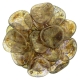 #11.01 25 Stck. Rose Petals 14*13mm - Crystal - Bronze Picasso