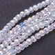 50 facetierte runde Perlen Ø 6mm crystal AB