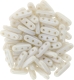 #03.00 - 25 Stück Beam Beads 3x10 mm - White Shimmer