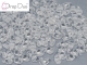 #01.00.00 - 25 Stück DropDuo Beads 3x6 mm - Crystal
