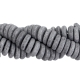 #01.01 - 10 Stck. Griechische Keramik ca. 6,5x2,2 mm - stonewash - antracite grey