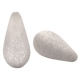 #04 - 1 Stück Polaris-Elements Perlen Tropfen "Paipolas" - Ø 20x10 mm - matt lt silver shade