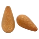 #02 - 1 Stück Polaris-Elements Perlen Tropfen "Paipolas" - Ø 20x10 mm - matt camel brown