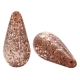 #03.01 - 1 Stück Polaris-Elements Perlen Tropfen "Paipolas" - Ø 20x10 mm - shiny taupe brown