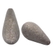 #05 - 1 Stück Polaris-Elements Perlen Tropfen "Paipolas" - Ø 20x10 mm - matt warm grey