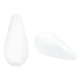 #15.02 - 1 Stück Polaris-Elements Perlen Tropfen "Mosso" - Ø 20x10 mm - shiny bianco white