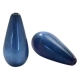 #07.02 - 1 Stück Polaris-Elements Perlen Tropfen "Mosso" - Ø 20x10 mm - shiny night blue