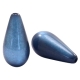 #07.04 - 1 Stück Polaris-Elements Perlen Tropfen "Super" - Ø 20x10 mm - shiny night blue
