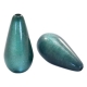 #08.04 - 1 Stück Polaris-Elements Perlen Tropfen "Super" - Ø 20x10 mm - shiny deep lake teal blue