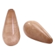 #03.04 - 1 Stück Polaris-Elements Perlen Tropfen "Super" - Ø 20x10 mm - shiny taupe brown