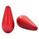 #01.04 - 1 Stück Polaris-Elements Perlen Tropfen "Super" - Ø 20x10 mm - shiny warm red