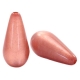 #11.04 - 1 Stück Polaris-Elements Perlen Tropfen "Super" - Ø 20x10 mm - shiny terracotta rose