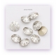 1 Glas-Rivoli 12 mm - "Patina" - crystal/silver